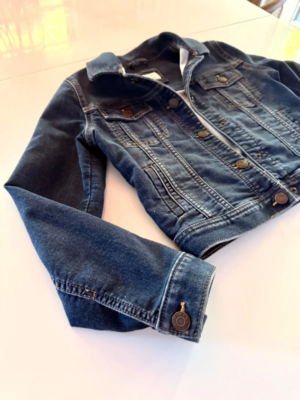 GapKids 1969 Premium Denim Trucker Jacket | Dark Wash | CLASSIC